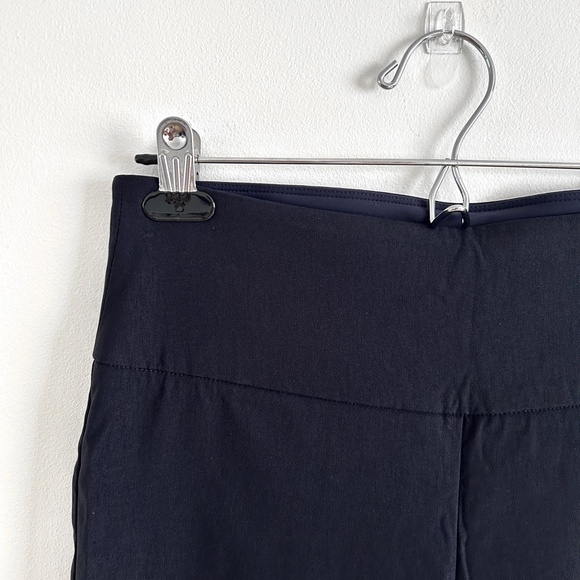 Laura Petites City Fit Lace Trim Pants Black Straight Cut Stretch Size 6 - Picture 2 of 9